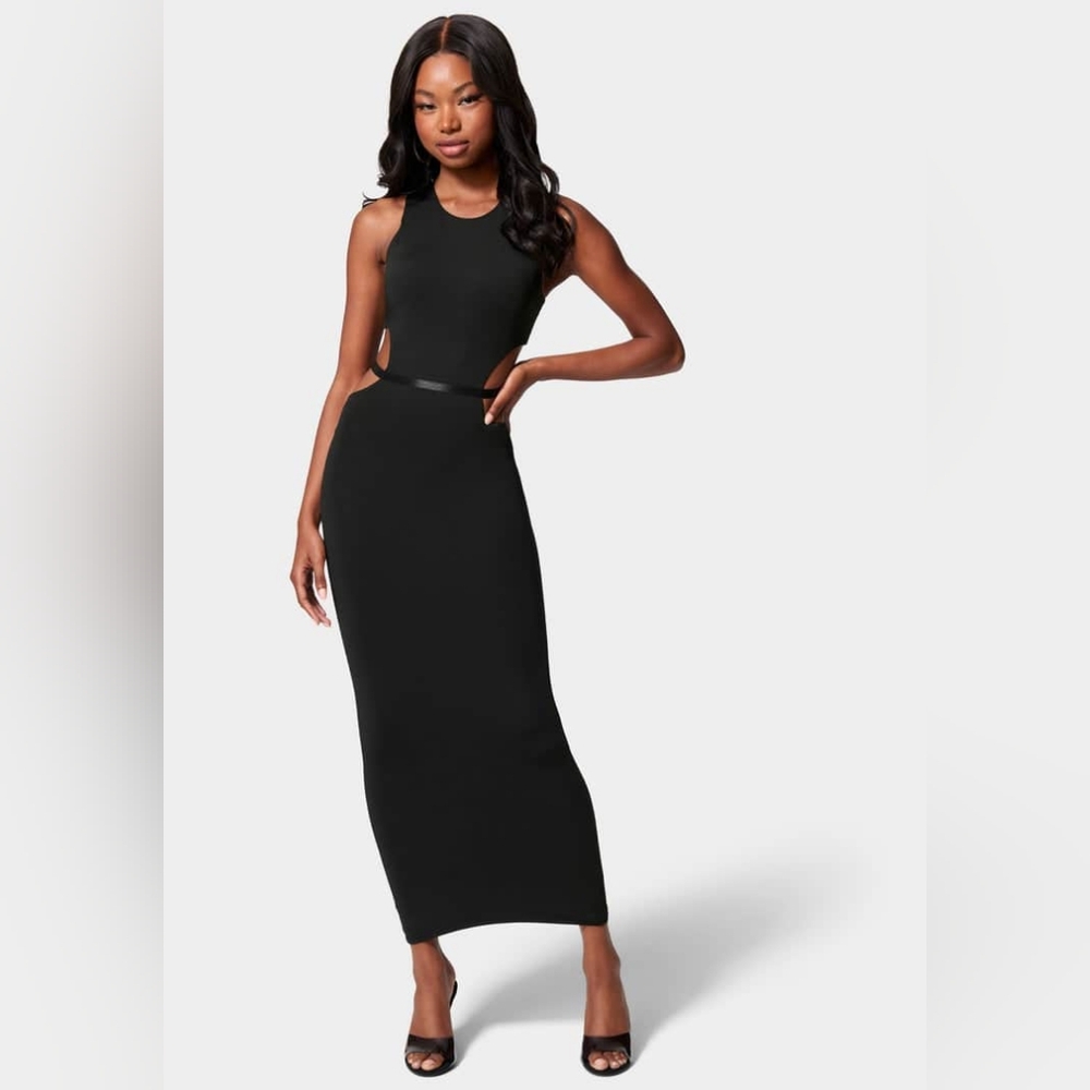 Bebe side cut out dress